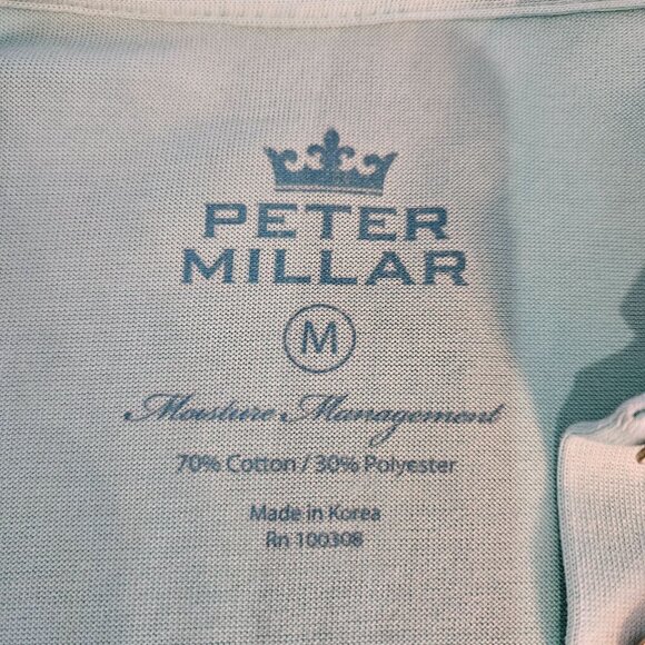 Peter Millar Women's Size Medium St. Andrews Logo Long Sleeve Polo Shirt - Picture 6 of 9